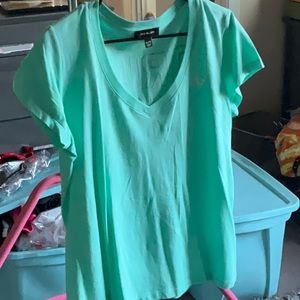 Teal ture religion shirt in a large